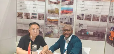 Un camion escargot à l'Exposition minière du Ghana 2025
